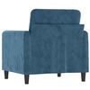 vidaXL Sill&oacute;n de terciopelo azul 60 cm