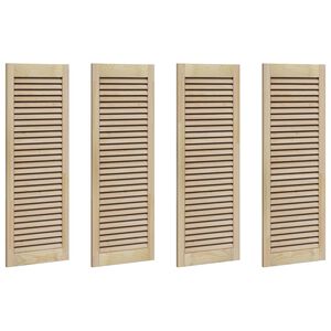 vidaXL Puerta de Armario con puerta 4 pcs Natural 110 x 2,1 x 39,5 cm