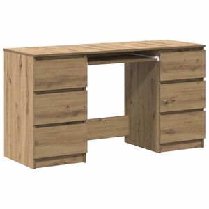 vidaXL Escritorio madera de ingenier&iacute;a roble artisan 140x50x77 cm