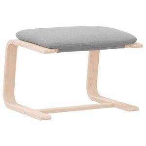 vidaXL Reposapi&eacute;s de tela gris claro 51x41x40 cm