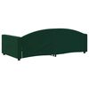 vidaXL Sof&aacute; cama sin colch&oacute;n terciopelo verde oscuro 100x200 cm
