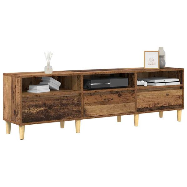 vidaXL Gabinete de TV con caj&oacute;n Madera Vieja 150 x 30 x 45 cm