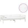 vidaXL Sof&aacute; cama con colch&oacute;n madera de pino maciza blanco 90x200 cm