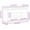 vidaXL Banco para zapatos Negro 80 x 30 x 45 cm Madera contrachapada