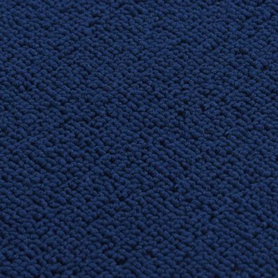 vidaXL Alfombrilla de escalera 15 uds azul marino rectangular 60x25 cm