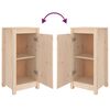 vidaXL Aparadores 2 uds madera maciza de pino 39x35x80 cm