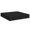 vidaXL Estantes flotantes de pared 4 uds MDF negro 23x23,5x3,8 cm