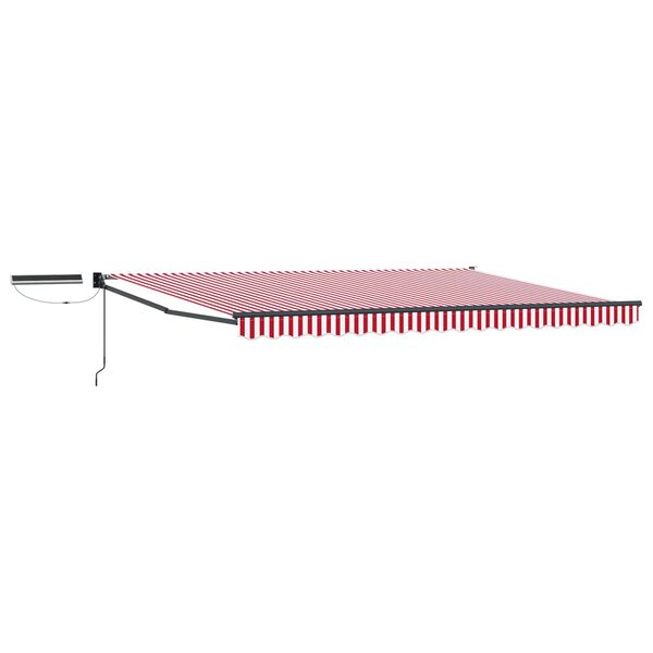 vidaXL Toldo Retr&aacute;ctil El&eacute;ctrico Rojo y 4 x 3 m