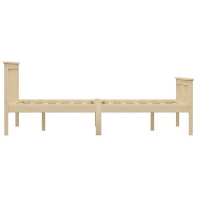 vidaXL Estructura de cama de madera maciza de pino clara 140x200 cm