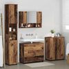 vidaXL Juego de muebles de ba&ntilde;o con caj&oacute;n 4 pcs Madera Vieja