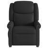 vidaXL Sill&oacute;n reclinable de cuero sint&eacute;tico negro brillante