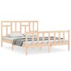 vidaXL Estructura de cama sin colch&oacute;n madera maciza de pino 160x200 cm