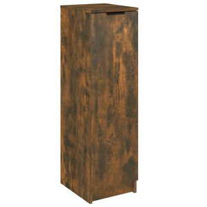 vidaXL Zapatero madera contrachapada roble ahumado 30x35x100 cm