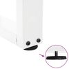 vidaXL Patas para mesa de centro en forma de V (2 unidades), color blanco, 60 x (42-43,3) cm, acero