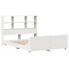 vidaXL Estructura de cama sin colch&oacute;n madera de pino blanca 140x190 cm