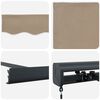 vidaXL Toldo Retr&aacute;ctil Manual Beige 4 x 3 m Lona