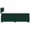 vidaXL Cama box spring con colch&oacute;n terciopelo verde oscuro 120x200 cm