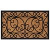 vidaXL Felpudo rectangular de goma y fibra de coco 45x75 cm