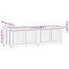 vidaXL Caja de almacenaje de jard&iacute;n con bolsa teca maciza 175x50x55 cm