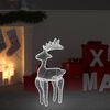 vidaXL Reno de Navidad con malla 306 LED 60x24x89 cm