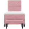 vidaXL Cama tipo Box Spring con colch&oacute;n Rosa 90 x 200 cm Terciopelo