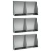 vidaXL Muro de Contenci&oacute;n 6 uds. 40 x 12 x 50 cm Acero Galvanizado