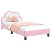 vidaXL Estructura de cama con cabecera Rosa 90 x 190 cm PU