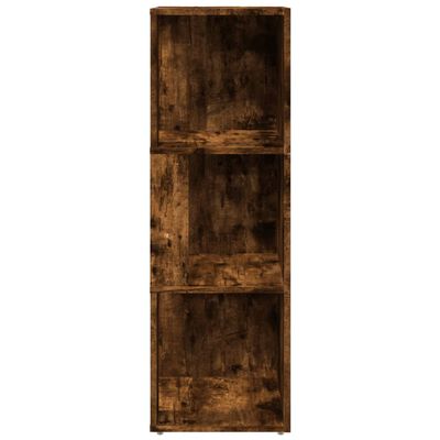 vidaXL Mueble esquina madera contrachapada roble ahumado 33x33x100 cm