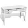 vidaXL Escritorio franc&eacute;s de madera con patas curvadas y 5 cajones