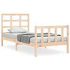 vidaXL Estructura de cama sin colch&oacute;n madera maciza de pino 90x200 cm