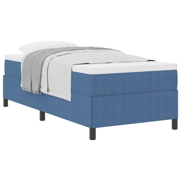 vidaXL Cama tipo Box Spring Azul 100 x 200 cm Terciopelo