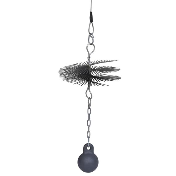 Cepillo redondo limpiador chimenea, 20 cm di&aacute;metro