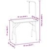 vidaXL Mesa de baño para perros, gatos y mascotas ajustable 1 lazo
