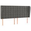 vidaXL Cama box spring colch&oacute;n y LED terciopelo gris oscuro 160x200 cm