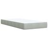 vidaXL Cama box spring con colch&oacute;n terciopelo gris claro 80x200 cm