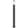 vidaXL Baliza luminosa con sensor de movimiento, 110 cm, acero inoxidable, IP44