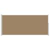 vidaXL Toldo lateral retr&aacute;ctil 200 x 600 cm Poli&eacute;ster Rectangular Topo