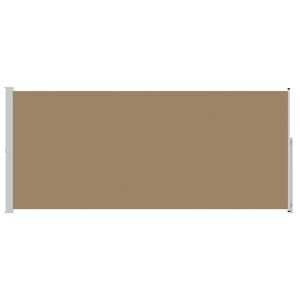 vidaXL Toldo lateral retr&aacute;ctil 200 x 600 cm Poli&eacute;ster Rectangular Topo
