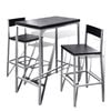 vidaXL Mesa alta y taburetes de barra de cocina
