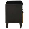 vidaXL Mueble de TV con cajón Negro y dorado 70 x 33 x 46 cm