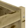 vidaXL Jardinera de madera de pino impregnada 180x50x50 cm