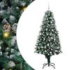 vidaXL &Aacute;rbol de Navidad artificial Verde 180 cm PVC y Acero y Pl&aacute;stico