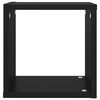 vidaXL Estantes cubo de pared 2 unidades negro 26x15x26 cm