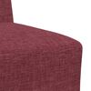 vidaXL Unidad de Sof&aacute; Modular sin Brazos 2 pcs Rojo 55 x 74 x 82 cm