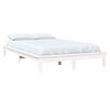 vidaXL Estructura de cama madera maciza de pino blanca 140x200 cm