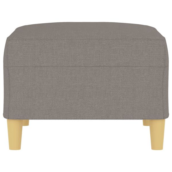 vidaXL Reposapiés de tela gris taupe 70x55x41 cm