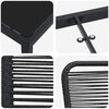vidaXL Conjunto de Comedor de Jard&iacute;n 3 pcs Negro