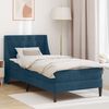 vidaXL Estructura de cama con colch&oacute;n Azul 80 x 200 cm Terciopelo