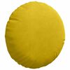 vidaXL Cojines para asiento 2 pcs Amarillo Ø 40 x 13 cm Terciopelo