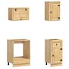 vidaXL Armario con caj&oacute;n SKI 8 pcs Marr&oacute;n Miel Madera de pino macizo
